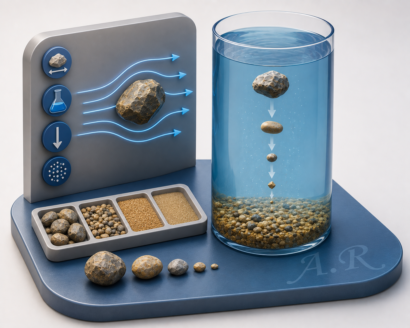 Figure from &ldquo;The drag coefficient and settling velocity of natural sediment particles&rdquo;